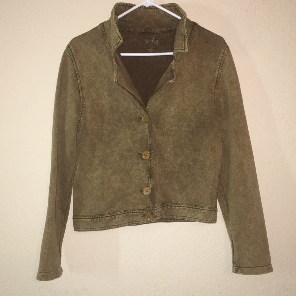 A to Z cotton Moto jacket.  Size Large.